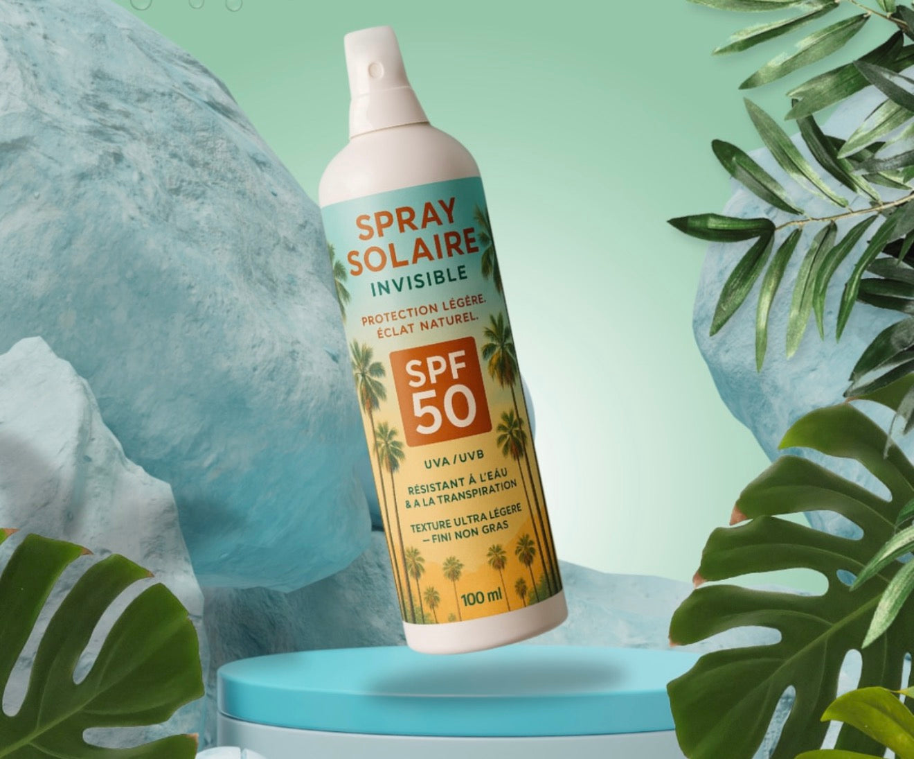 Spray solaire spf 50+ visage et corps